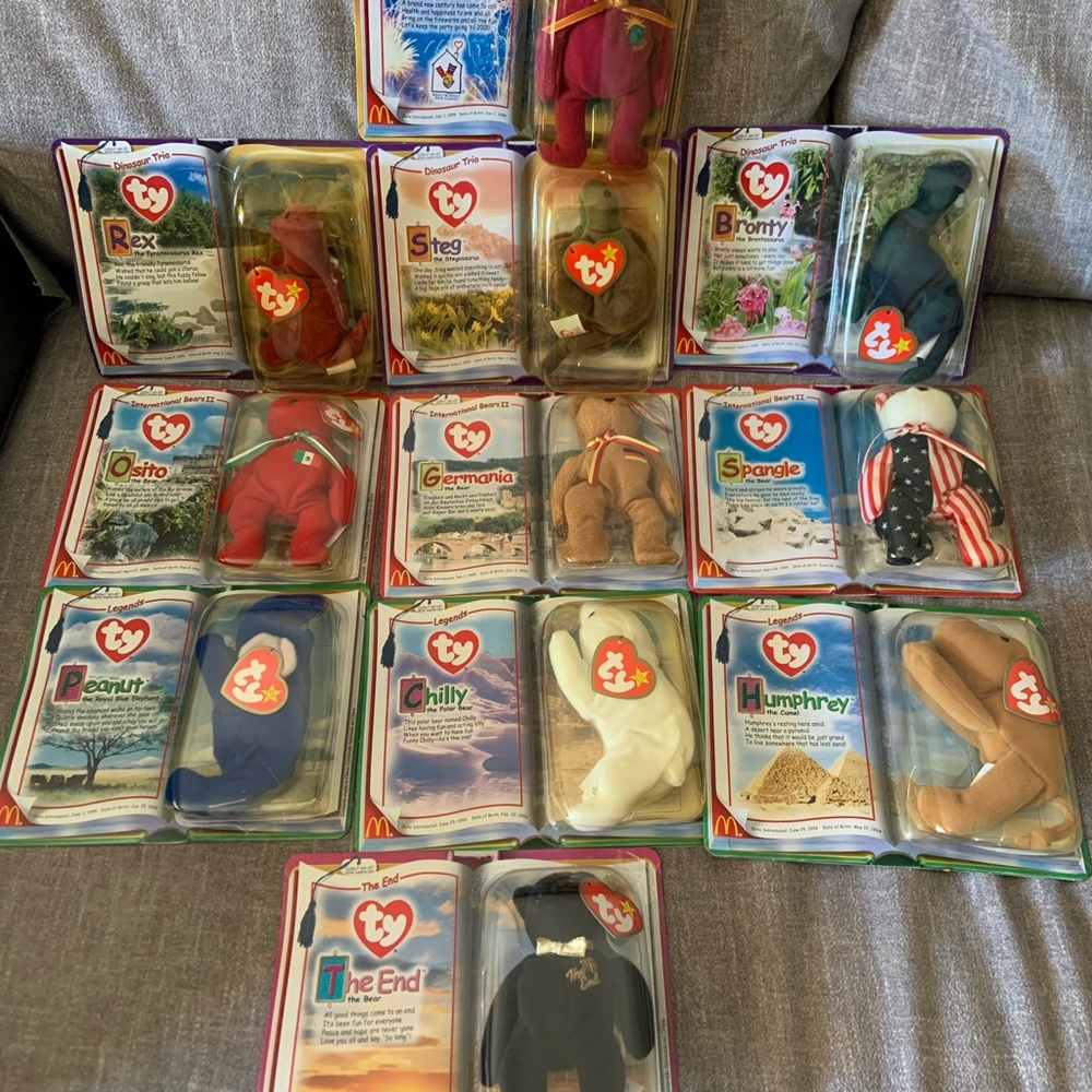 Ty Ronald McDonald House Charities Teenie Beanie Baby Complete Set 11 NIB 2000